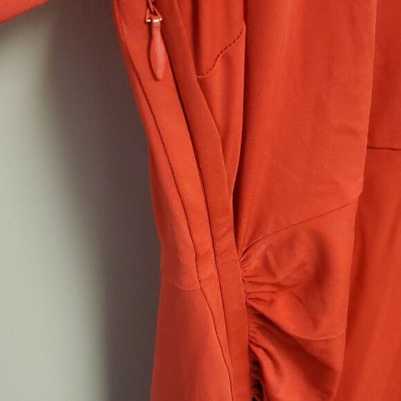 SOLD!! LANE BRYANT NWT Red Control Tech Ruched Dress - Size 26/28 - Picture 6 of 8